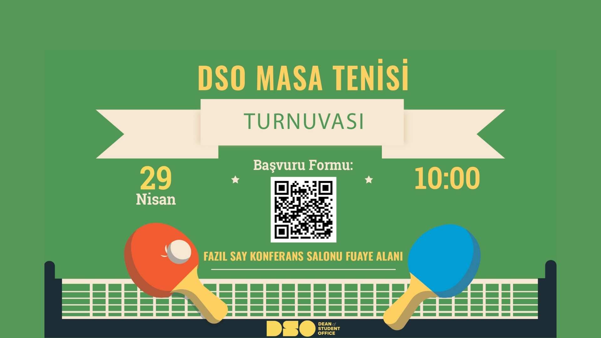 Raket Sesleriyle Uyanan Kampüs: DSO Masa Tenisi Turnuvası Başlıyor!